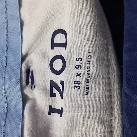 IZOD Navy Blue Men's Flat Front Shorts Size 38x9 - Picture 10 of 15